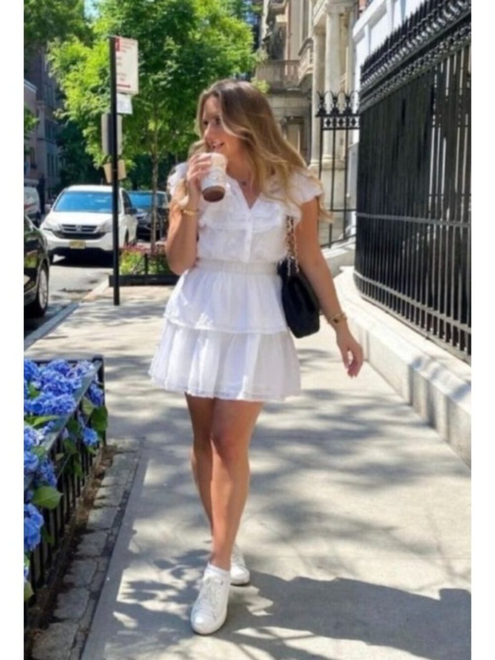 LoveShackFancy X Target Penelope Double Ruffle Dress XL Cotton Smocked Waist